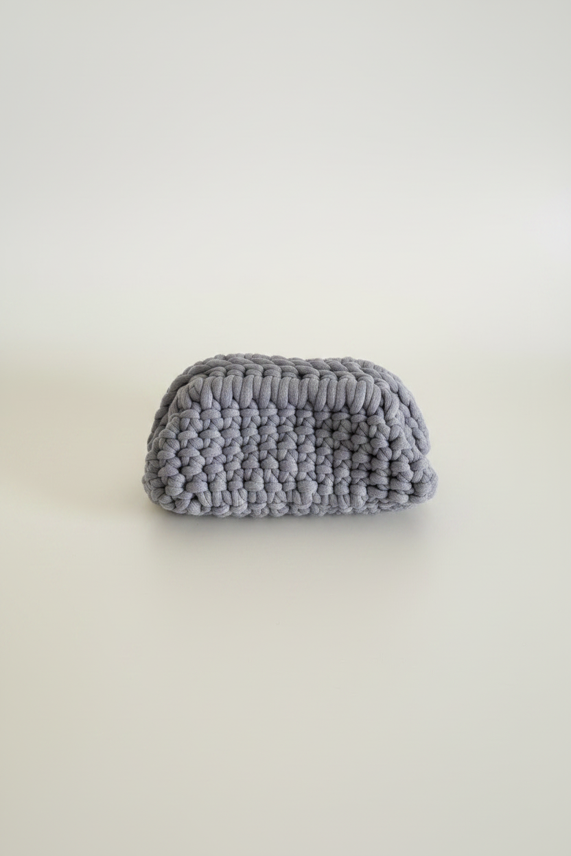 Grey pouch – top view